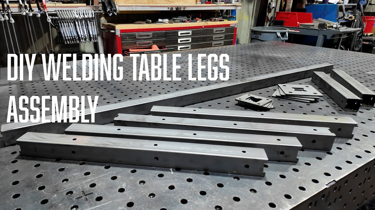 DIY Welding Table Legs Assembly