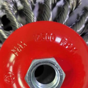 Knotted-Wire-Wheel Beveled Twisted Knot Wire Wheel 5in