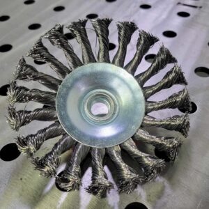 Twisted-Knot-Wire-Wheel Beveled Twisted Knot Wire Wheel 5in