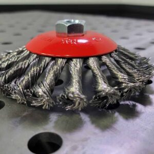 Wire-Wheel Beveled Twisted Knot Wire Wheel 5in