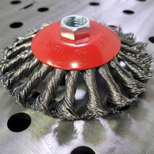 Wire-Wheel-5in Beveled Twisted Knot Wire Wheel 5in