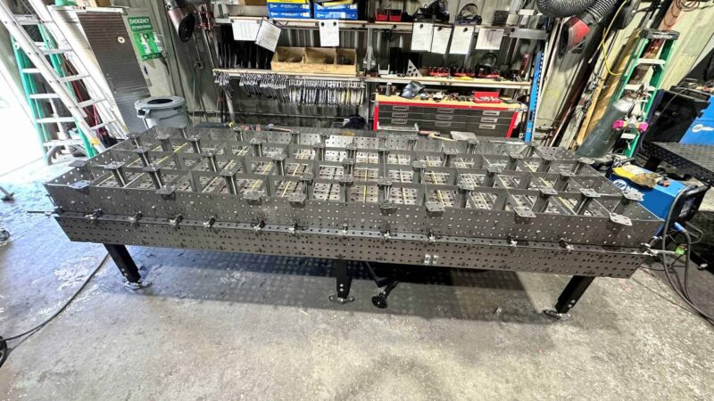 Welding Table – 40″ x 140″ Fully Fabricated Weld Tables