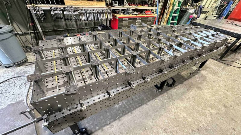 Welding Table – 40″ x 140″ Fully Fabricated Weld Tables