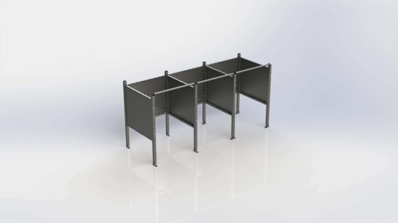 ModPro Welding Booth - Multiple Side by Side Stations