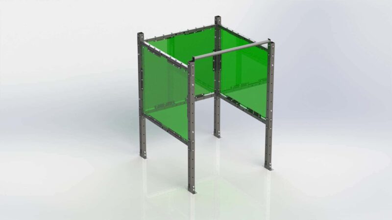 ModPro Welding Booth - Single Station