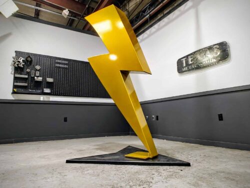 Comic Bolt - Steel Art Sculpture