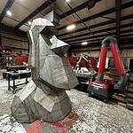 Oscar - The Giant Steel Moai Head