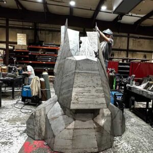 Oscar - The Giant Steel Moai Head