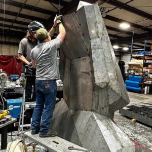 Oscar - The Giant Steel Moai Head