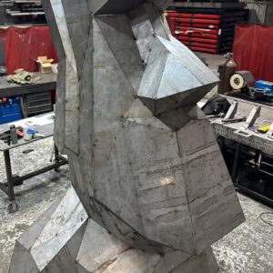 Oscar - The Giant Steel Moai Head