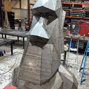 Oscar - The Giant Steel Moai Head
