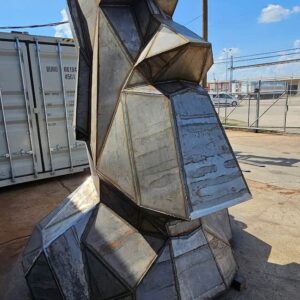 Oscar - The Giant Steel Moai Head