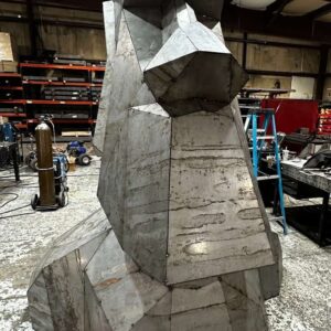 Oscar - The Giant Steel Moai Head