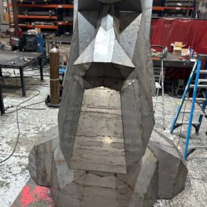 Oscar - The Giant Steel Moai Head
