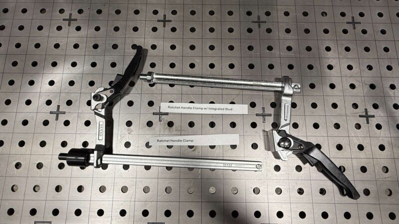 Ratchet Handle Clamp w/ Integrated Stud